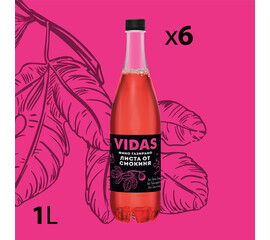 Газирана напитка VIDAS с Листа от смокиня - 6 x 1л