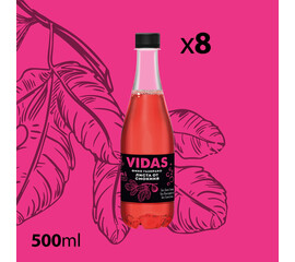 Газирана напитка VIDAS с Листа от смокиня - 8 бутилки x500 мл